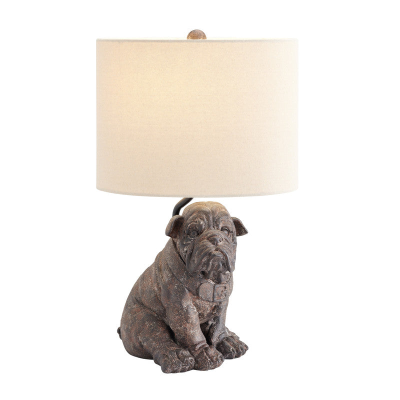 Bulldog Brown Table Lamp - Ornate Home