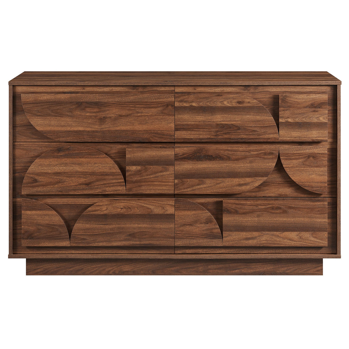 Bulwark Walnut 6-Drawer Dresser - Ornate Home