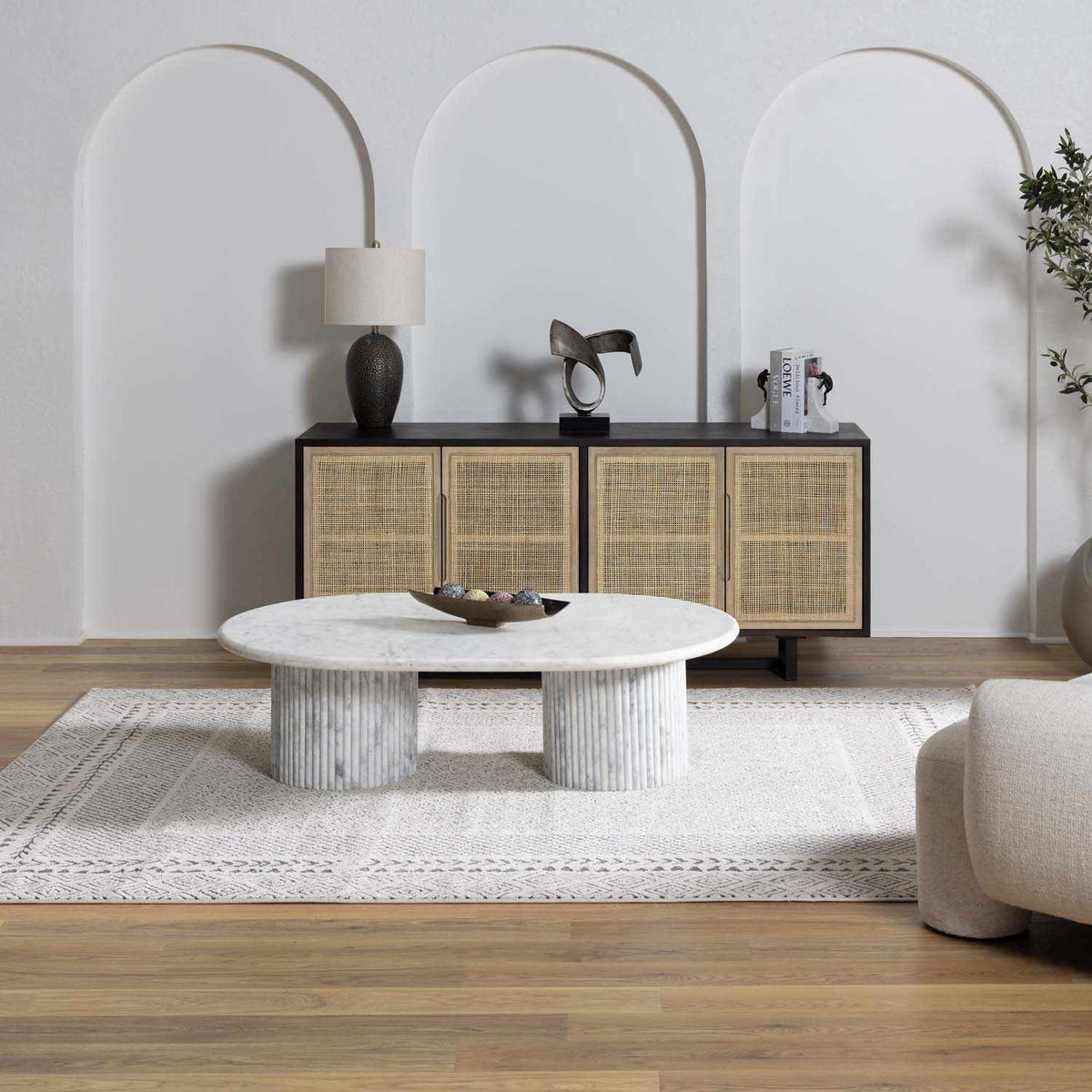 Burdette Soft Neutral Rug - Ornate Home