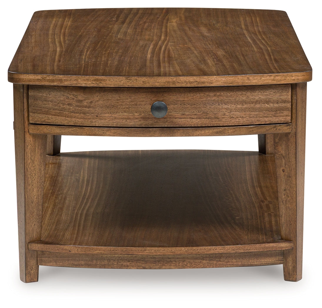 Burkbyer Brown Rectangular Cocktail Table (Online Special Price) - Ornate Home
