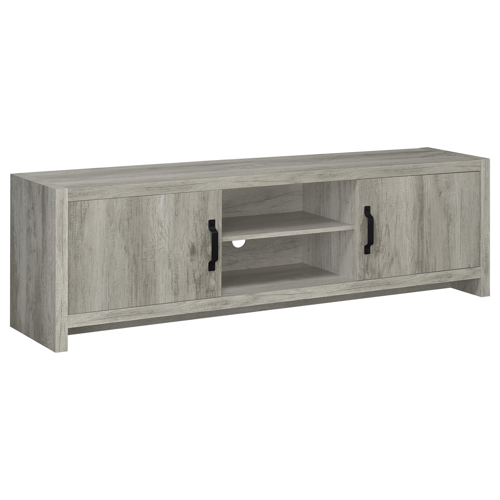 Burke Grey Driftwood Entertainment Center - Ornate Home