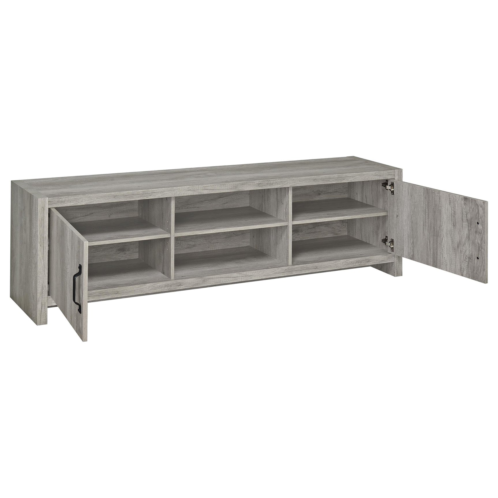 Burke Grey Driftwood Entertainment Center - Ornate Home