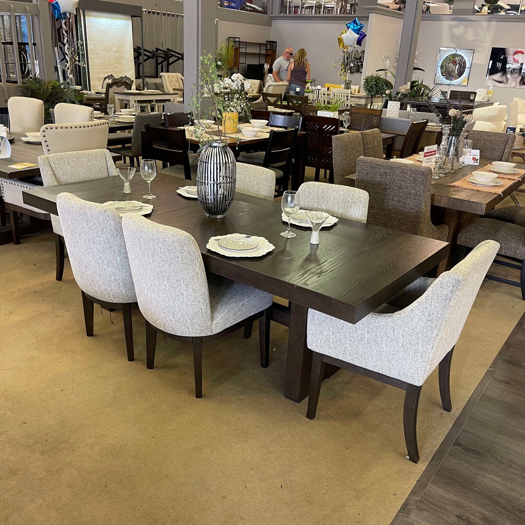 Burkhaus Dark Brown Dining Room Set / 5 pc (Online Special Price) - Ornate Home