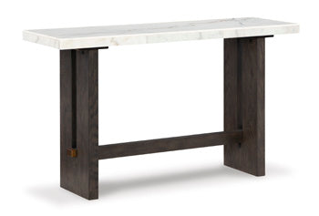 Burkhaus White/Dark Brown Sofa Table (Online Special Price) - Ornate Home