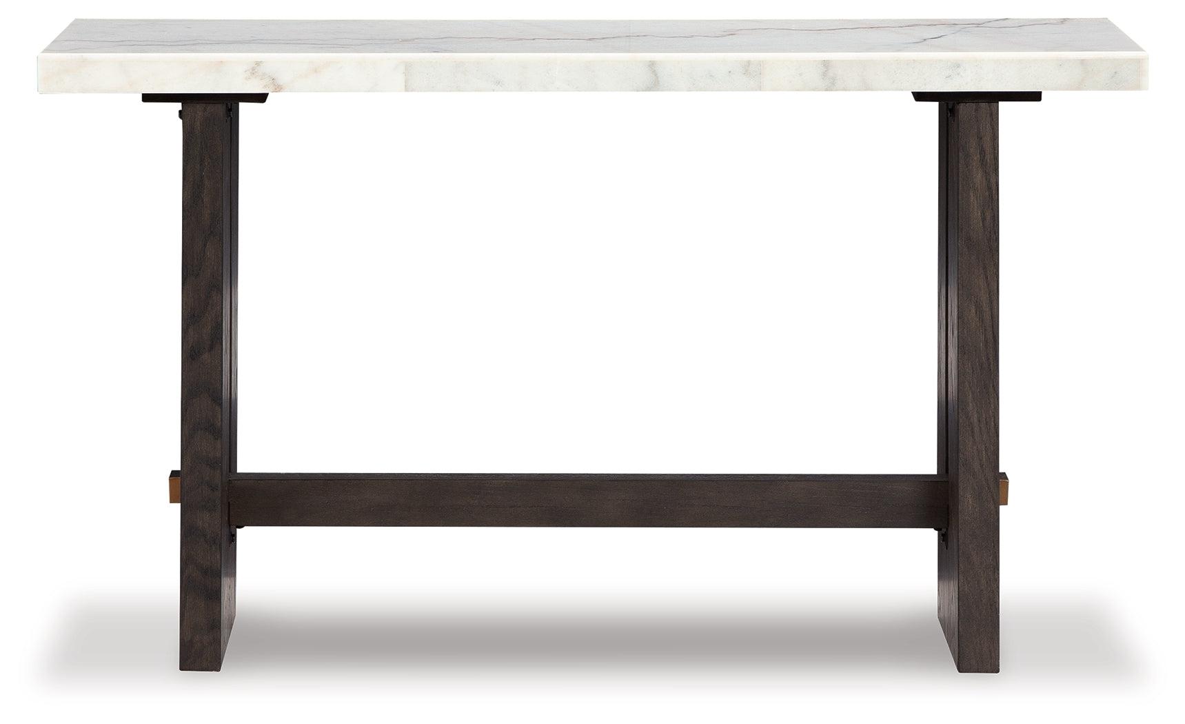 Burkhaus White/Dark Brown Sofa Table - Ornate Home