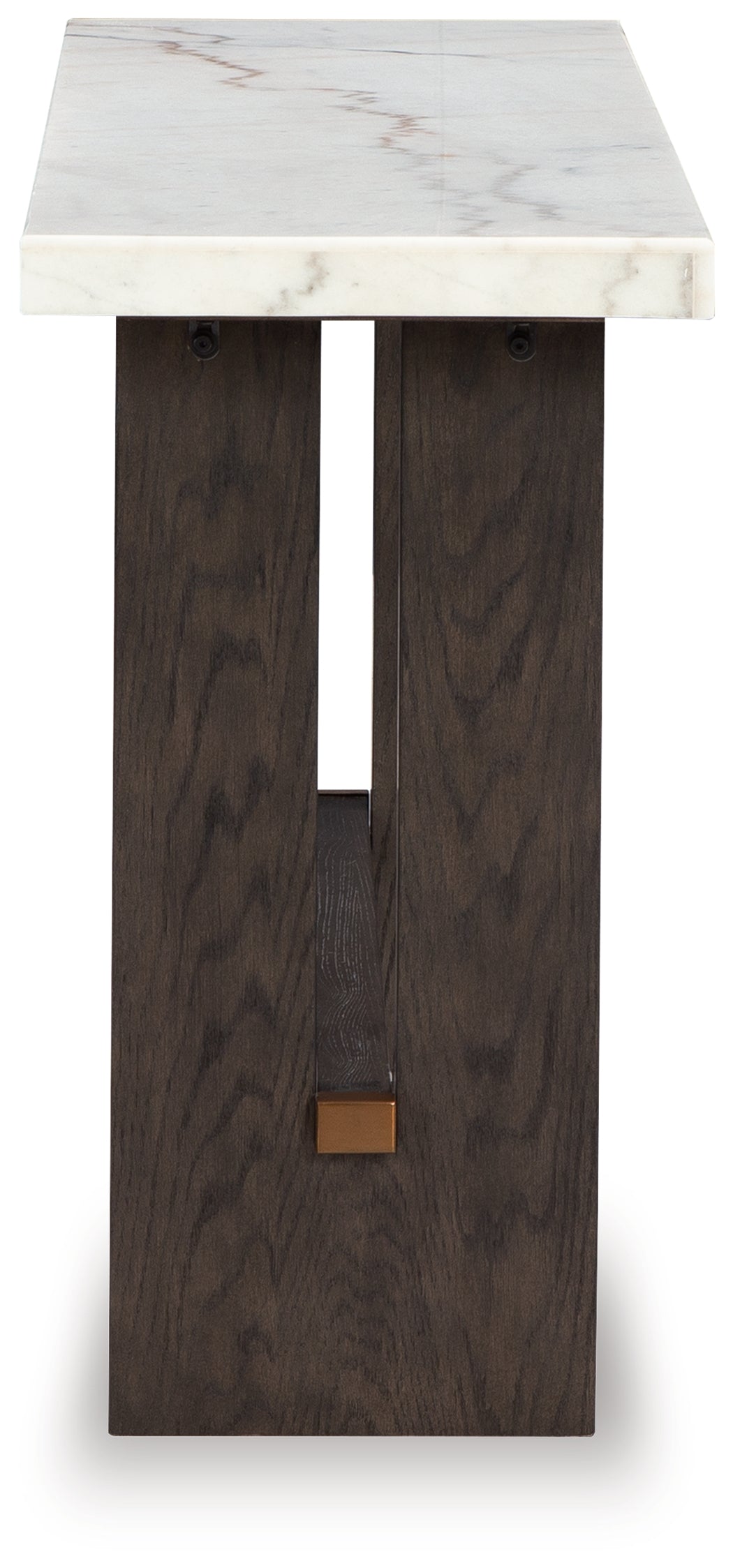 Burkhaus White/Dark Brown Sofa Table - Ornate Home