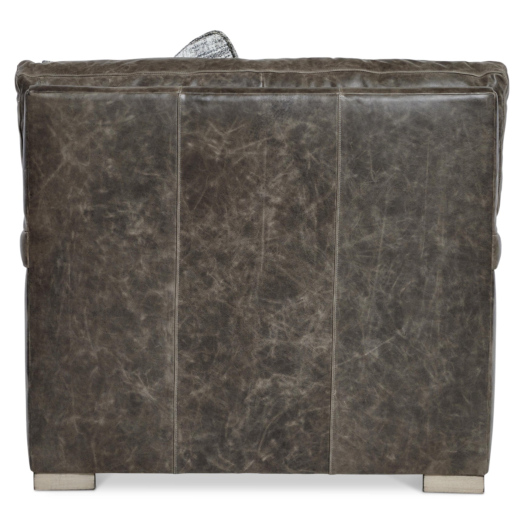 Burnham Brown/Grey Leather Chair - Ornate Home