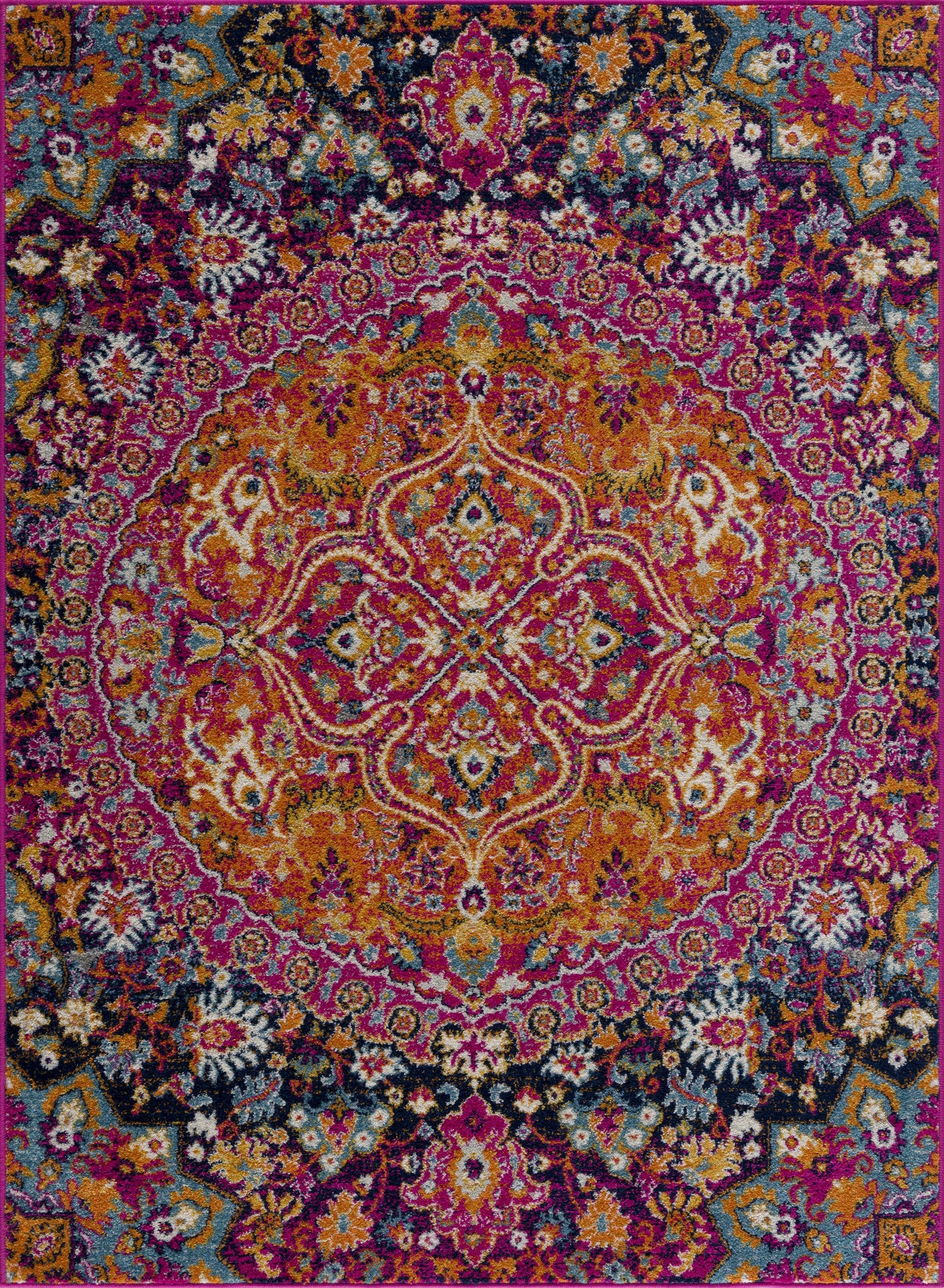 Burnt Orange Ojus Area Rug - Ornate Home