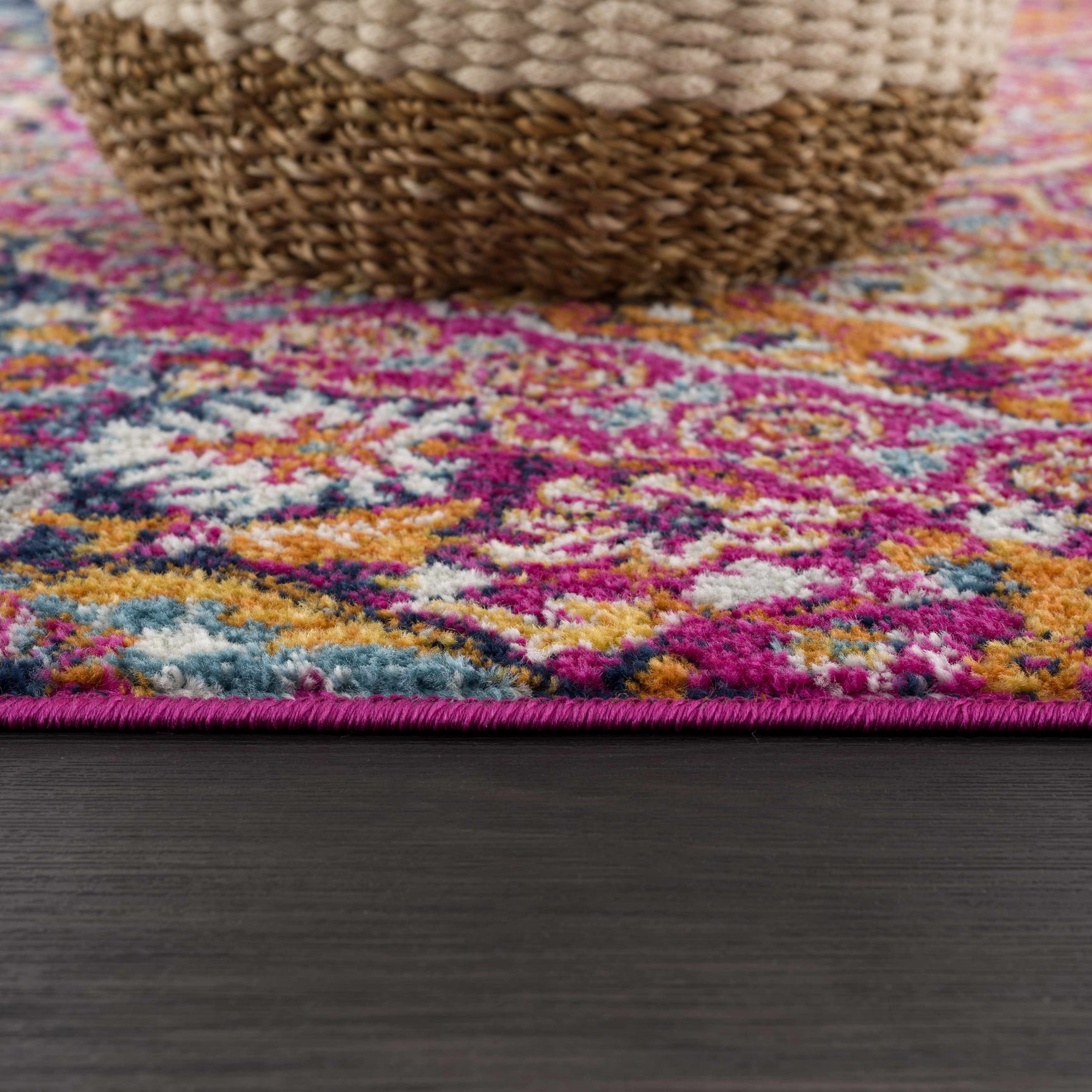 Burnt Orange Ojus Area Rug - Ornate Home