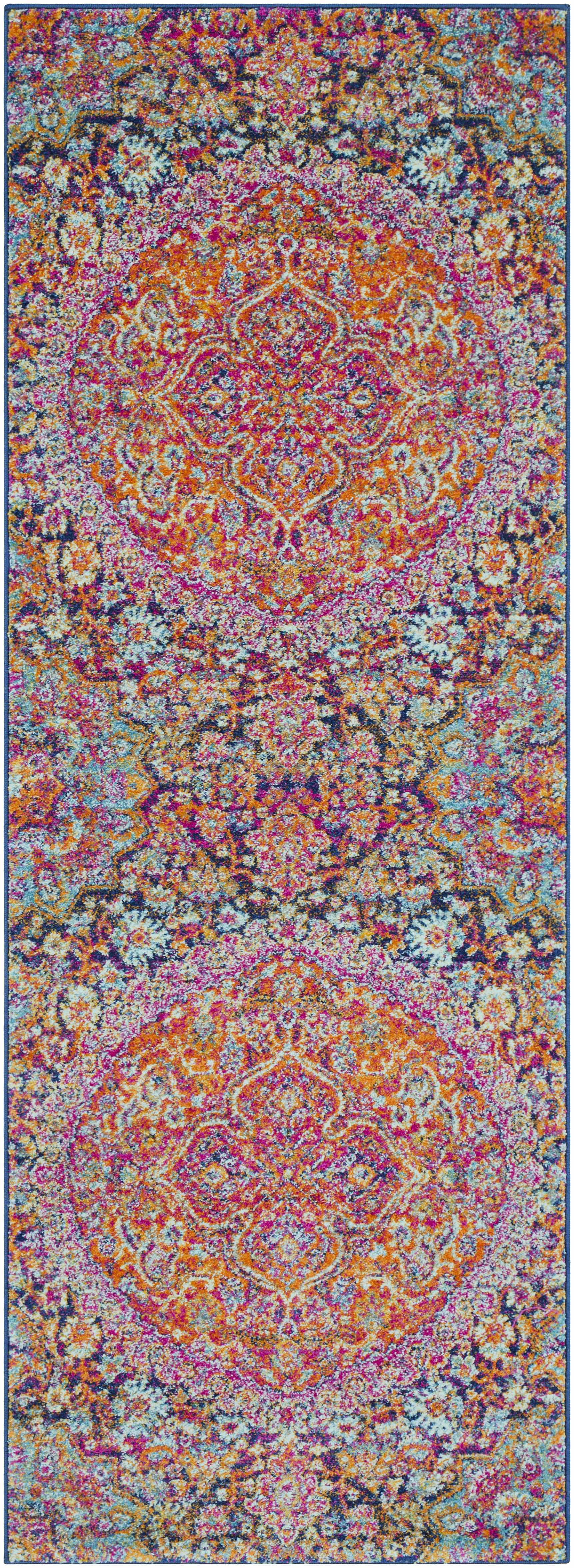 Burnt Orange Ojus Area Rug - Ornate Home