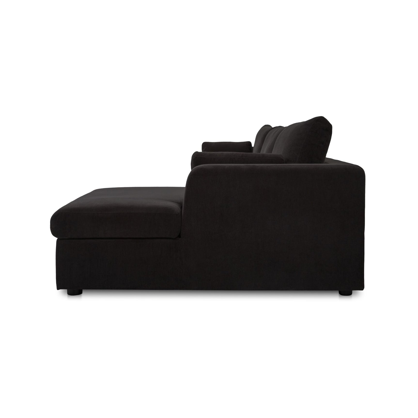 Burrow Black Sleeper Sectional With Right Storage Chaise - Ornate Home
