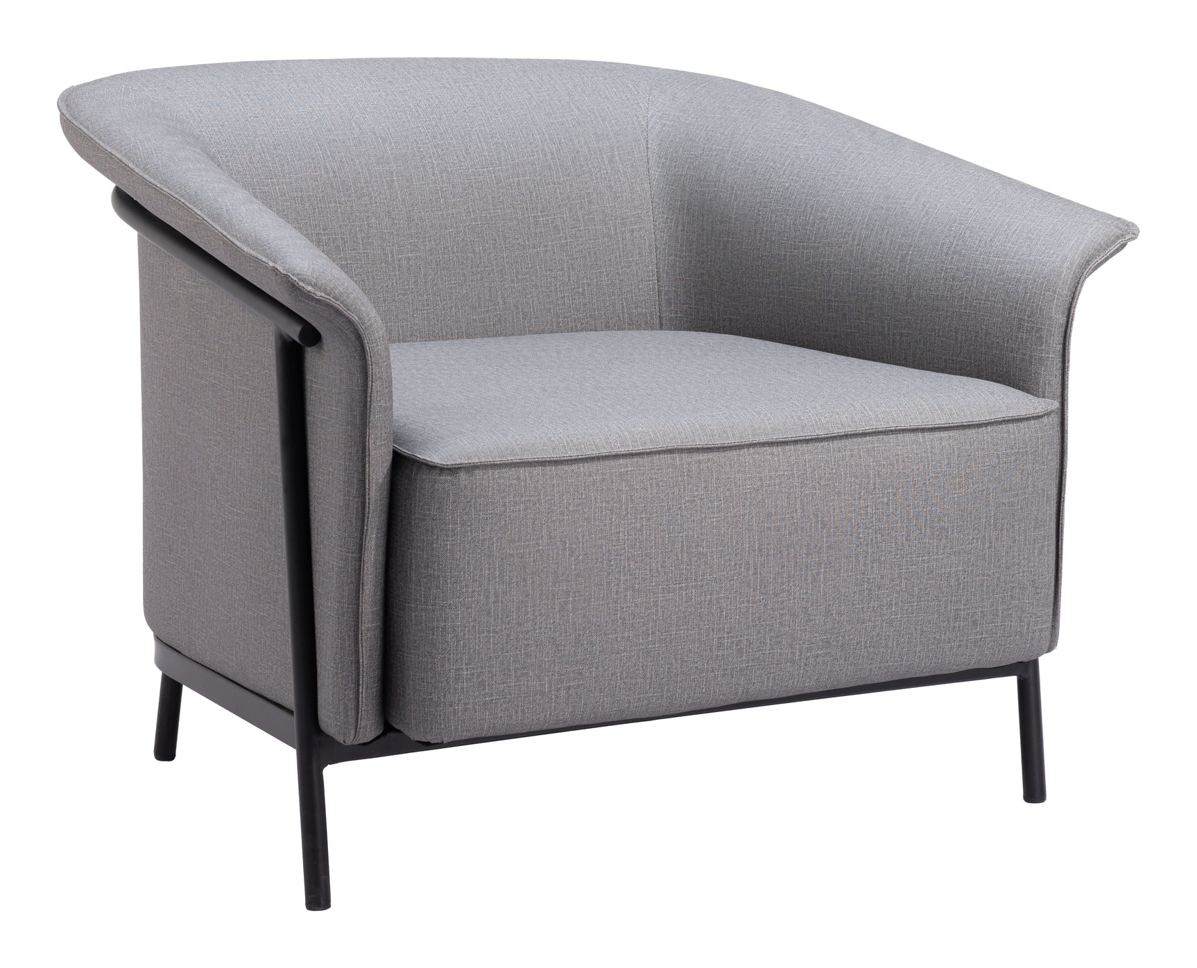 Burry Slate Gray Accent Chair - Ornate Home