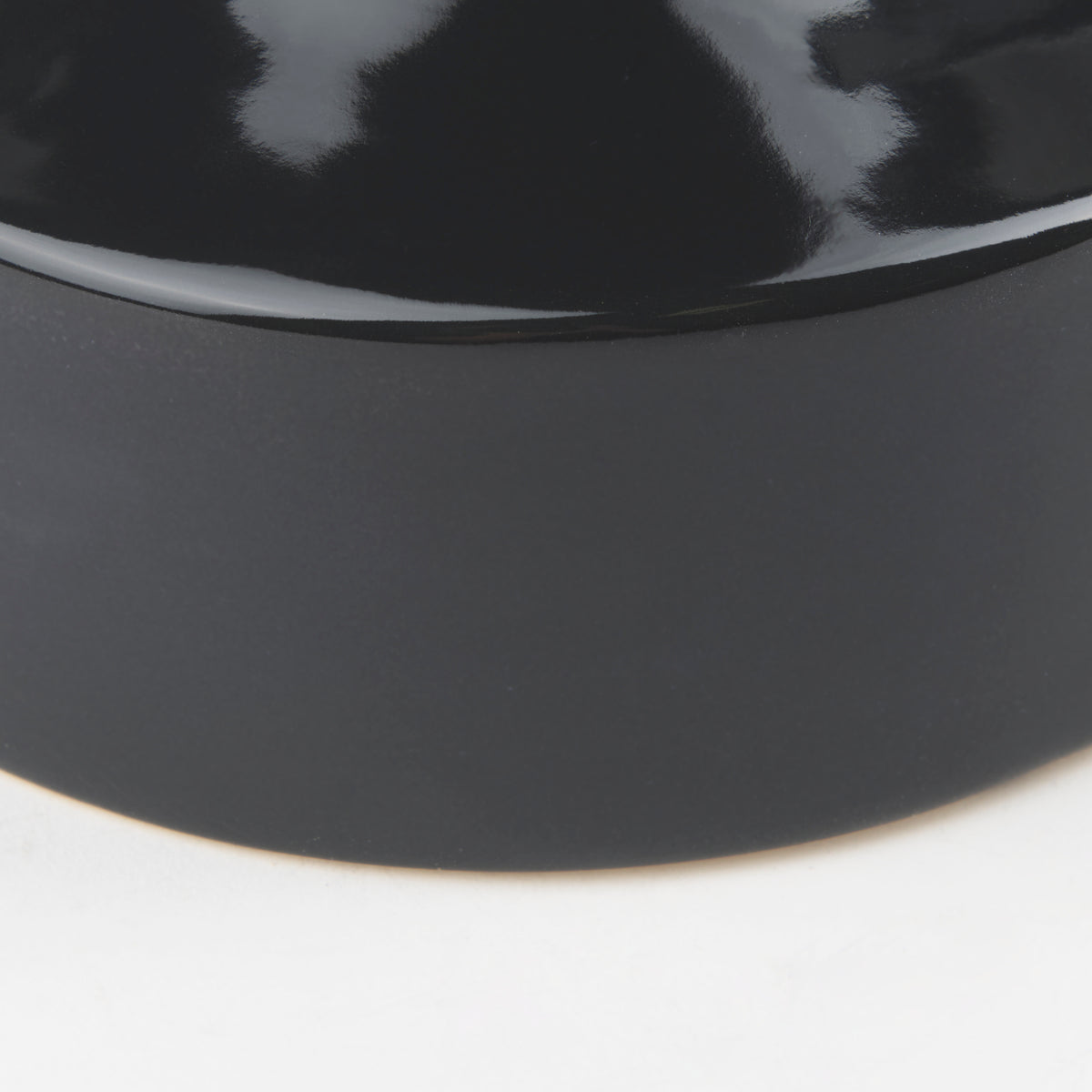 Burton Matte Black Small Glossy and Ceramic Jug Vase - Ornate Home
