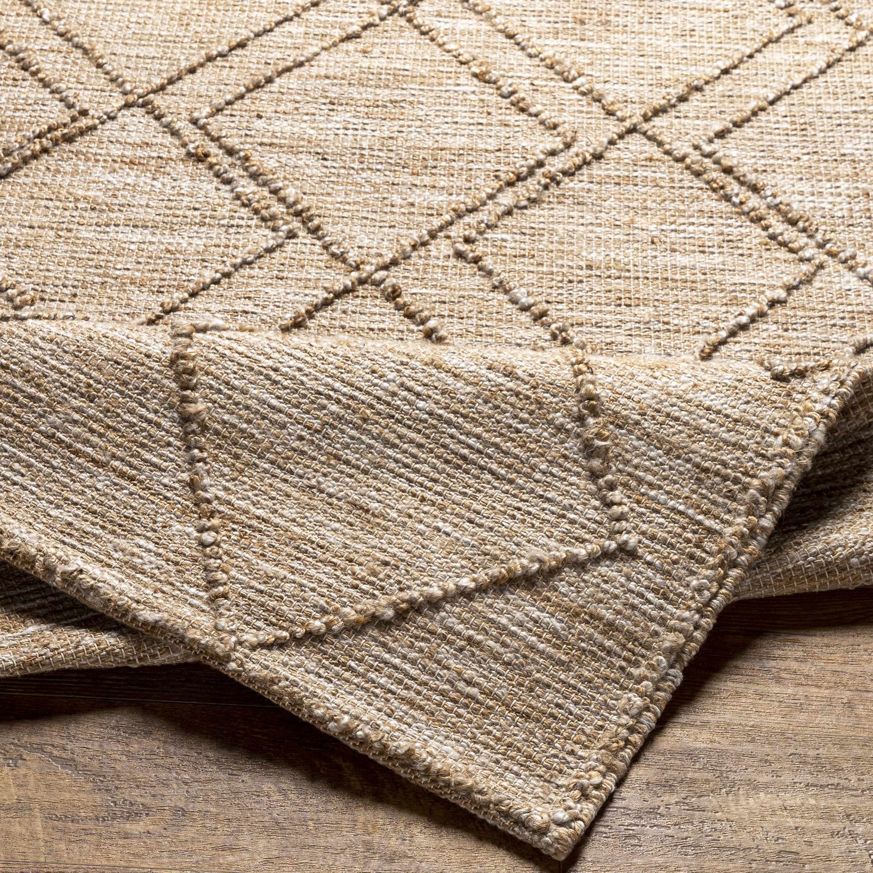 Buse Hand Woven Beige Area Rug - Clearance - Ornate Home