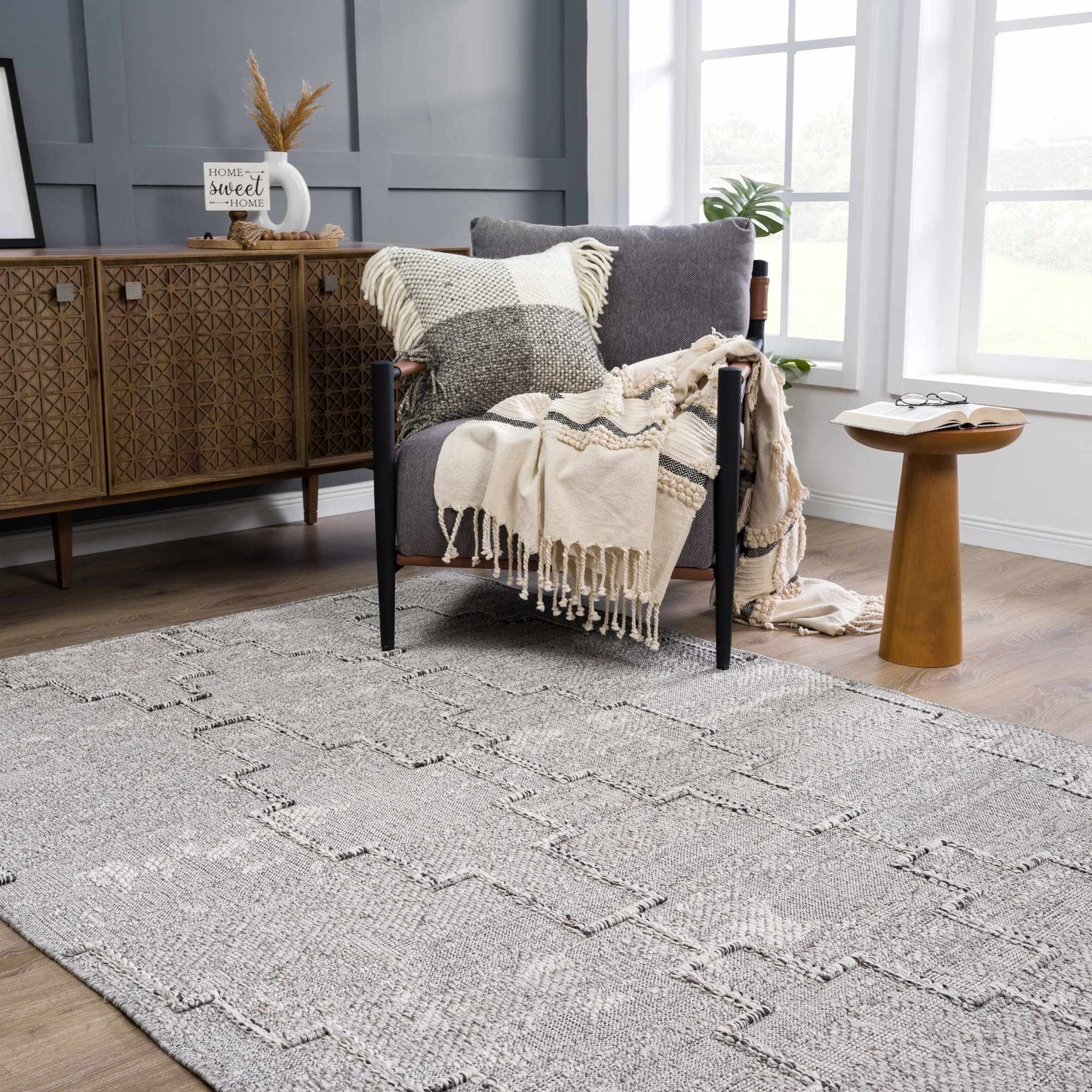 Butch Taupe Textured Performance Rug - Clearance - Ornate Home