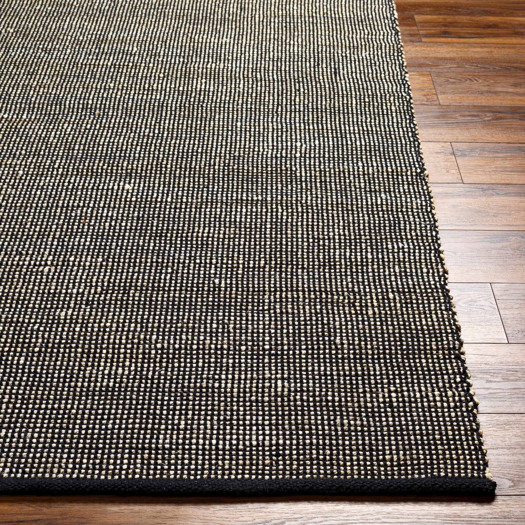 Byrne Black Jute Rug - Ornate Home