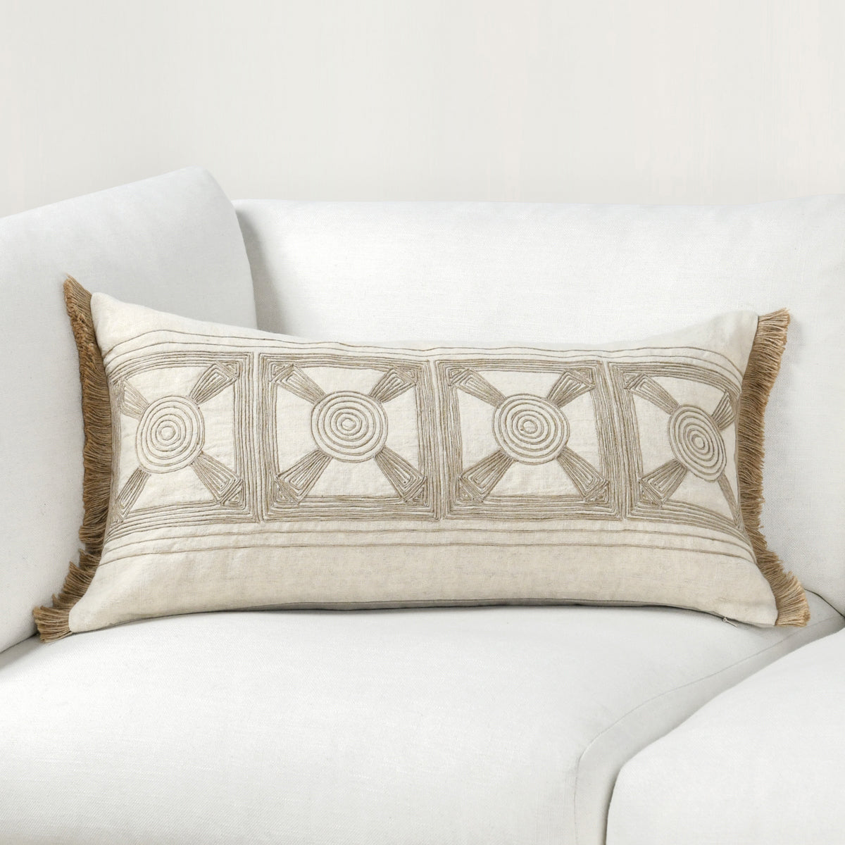 CA Baia Natural Multiple Sizes Throw Pillow - Ornate Home