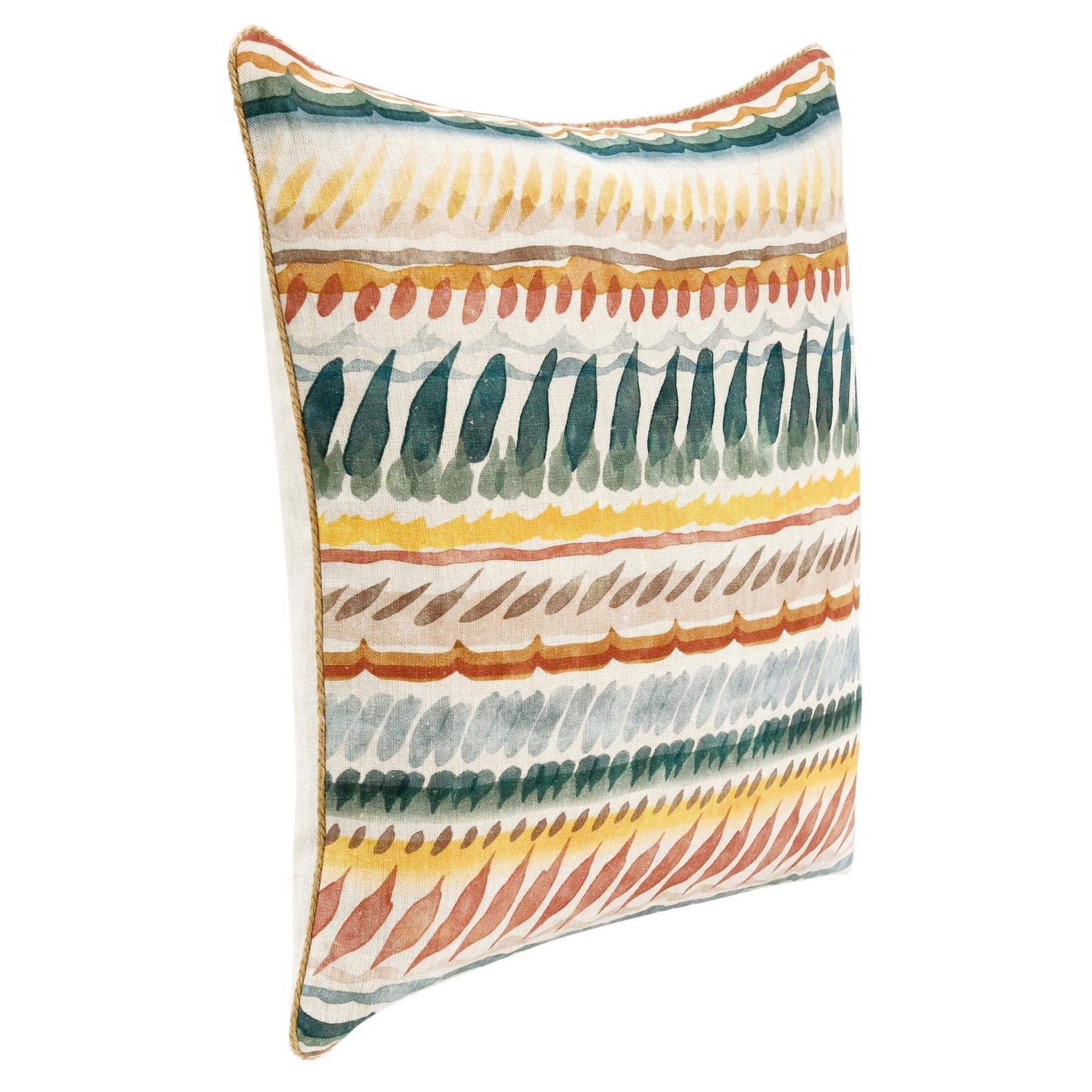 CA Cetara Blue Multi 22x22 Throw Pillow - Ornate Home