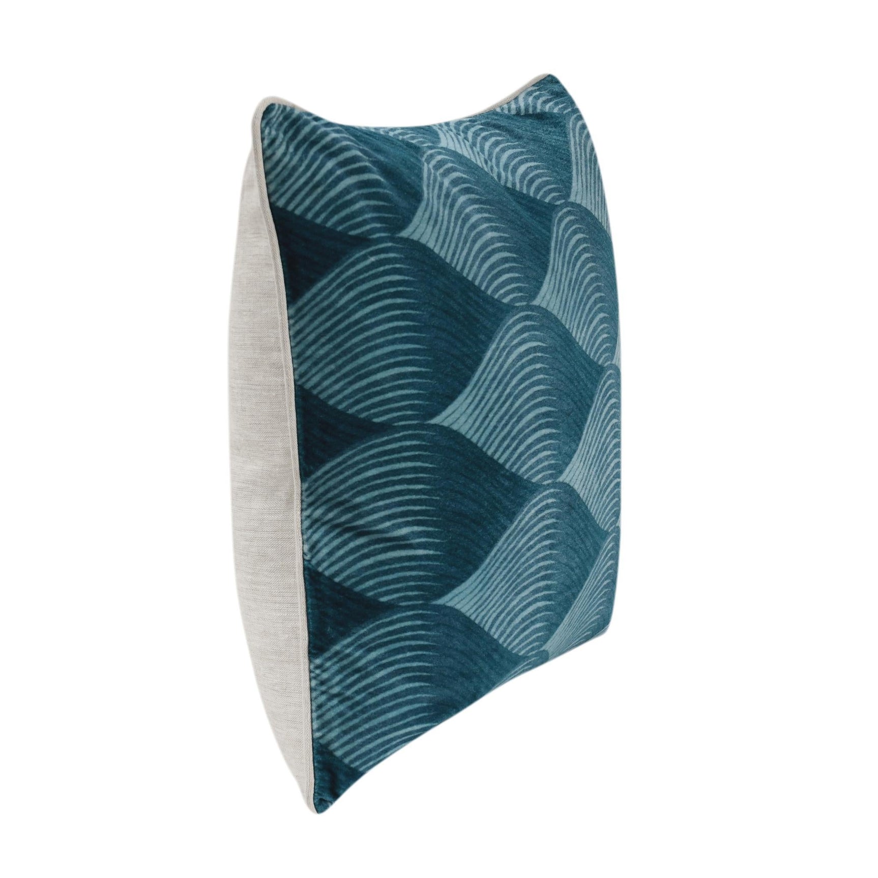 CA Scala Sea Glass Blue 22x22 Throw Pillow (Set of 2) - Ornate Home