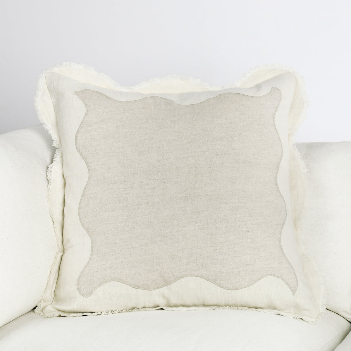 CA Tollo Natural/Ivory Multiple Sizes Throw Pillow - Ornate Home