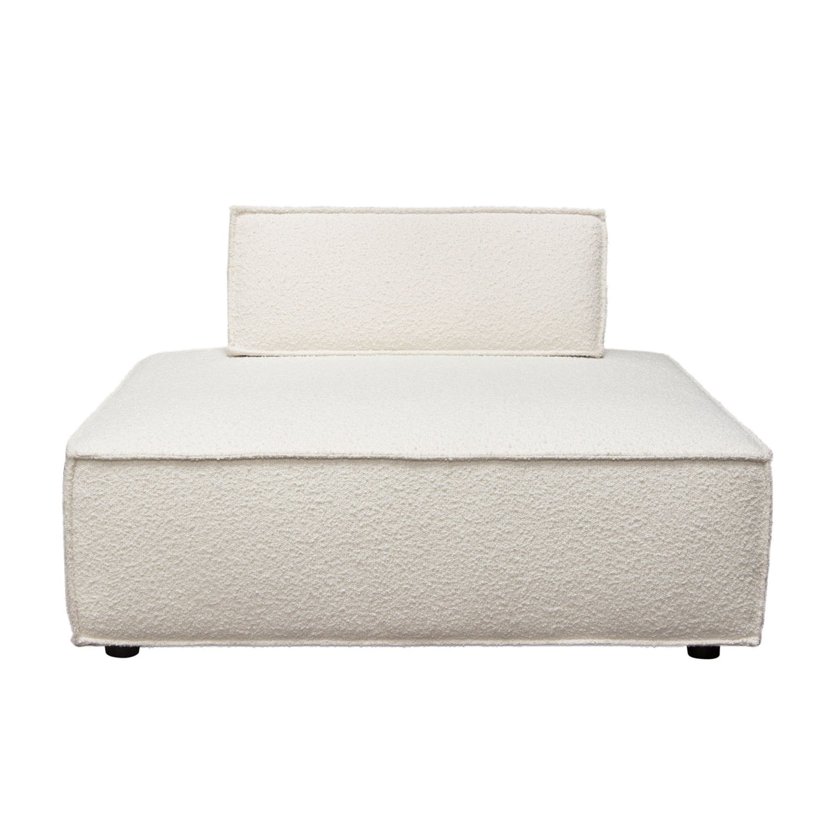 Cara Ivory Boucle 2-Pc Sectional - Ornate Home