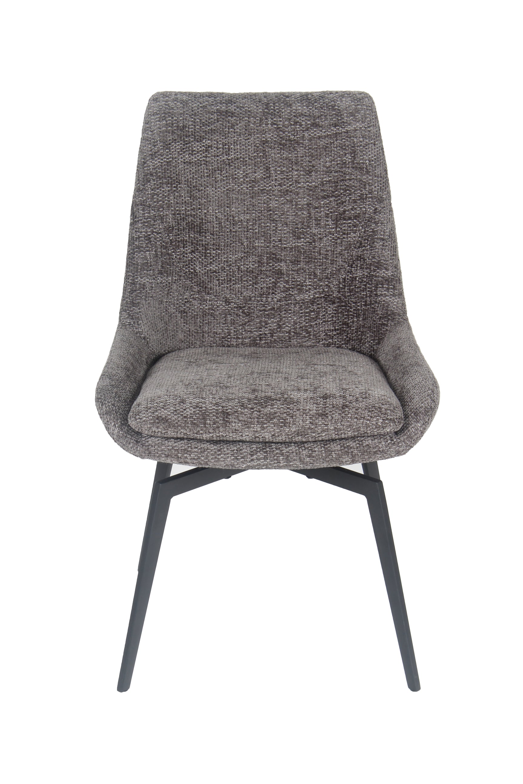 CEO 180 Degree Return Swivel Upholstered Dining Chair in Oyster (Set of 2) - Ornate Home