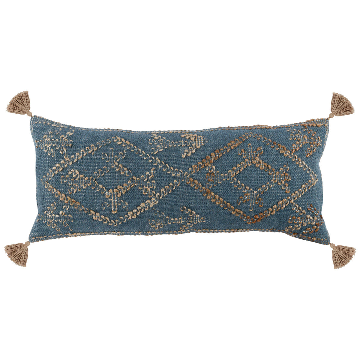 CP Farm Blue/Natural 16x36 Throw Pillow (Set of 2) - Ornate Home