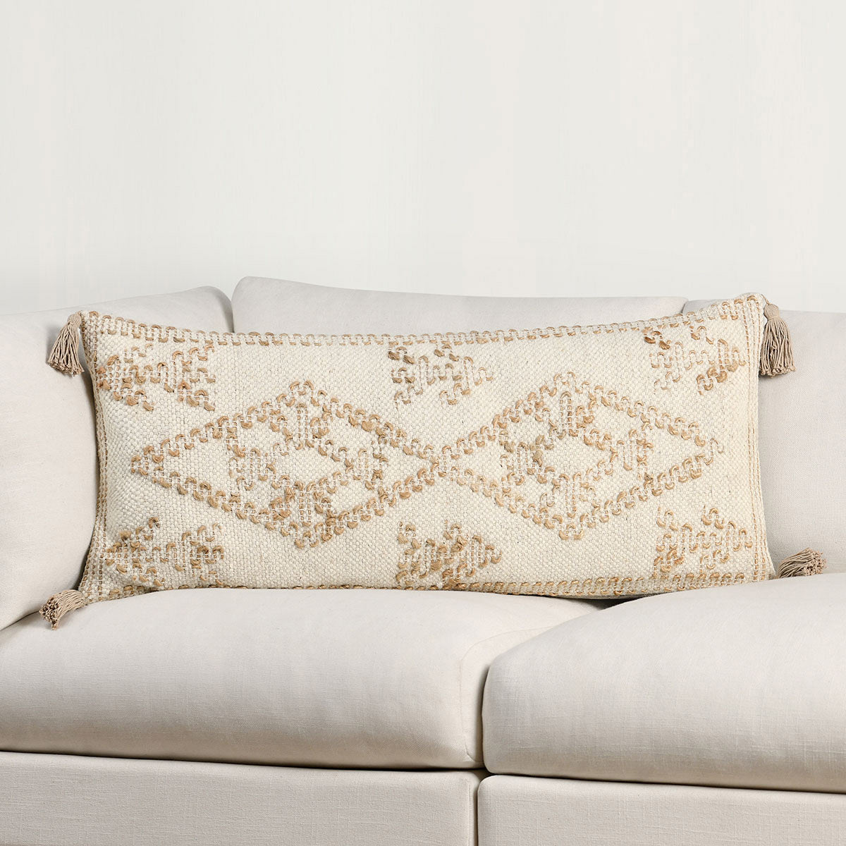 CP Farm Ivory/Natural 16x36 Throw Pillow (Set of 2) - Ornate Home