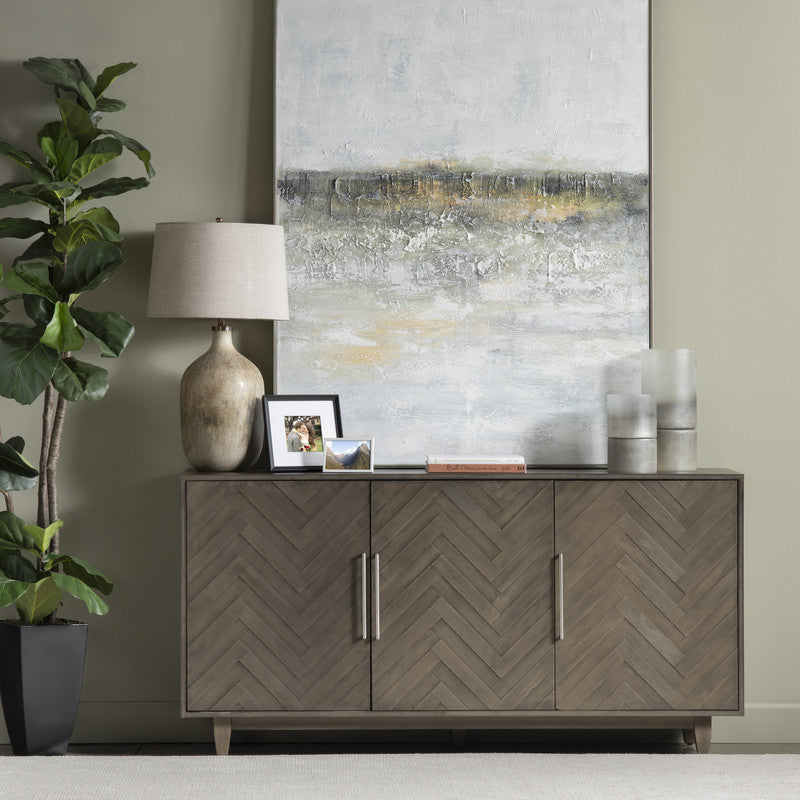 Ellery Brown/Transparent Large Metallic Smoke Hurricane Globes