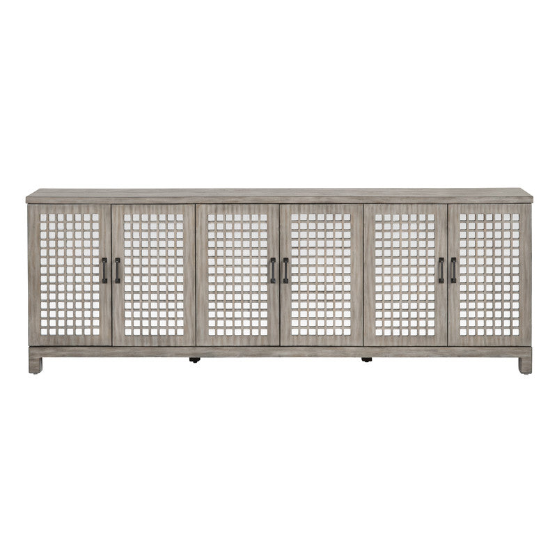 Ashlar Brown Six-Door Sideboard