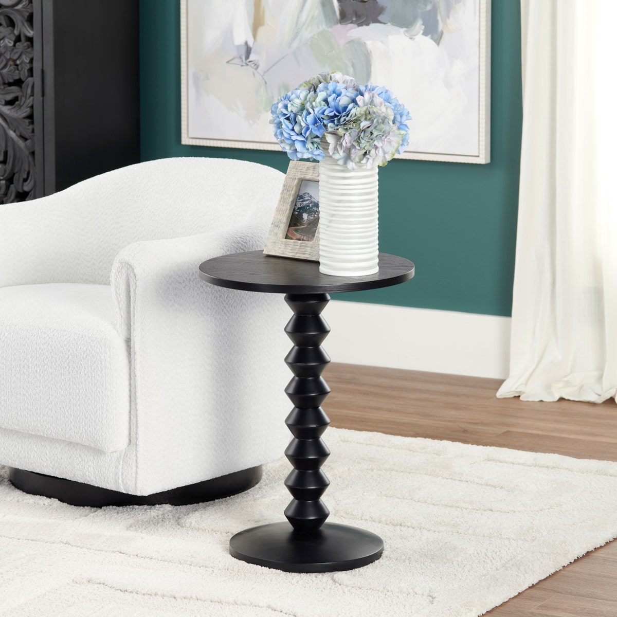 Taylor Black Accent Table