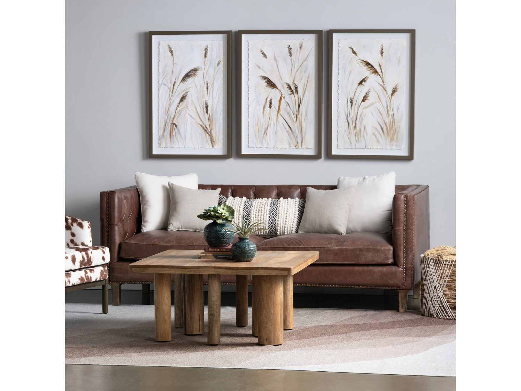 Whispful Thinking Brown/White Wall Art