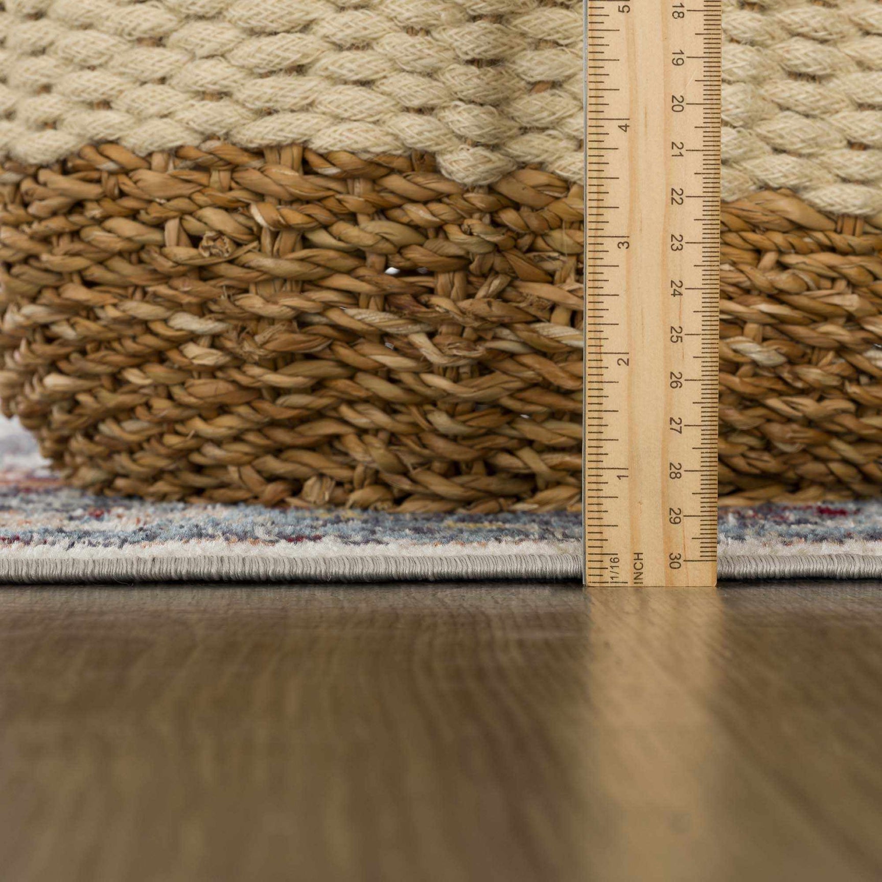 Cabacungan Blue & Rust Washable Area Rug - Clearance - Ornate Home