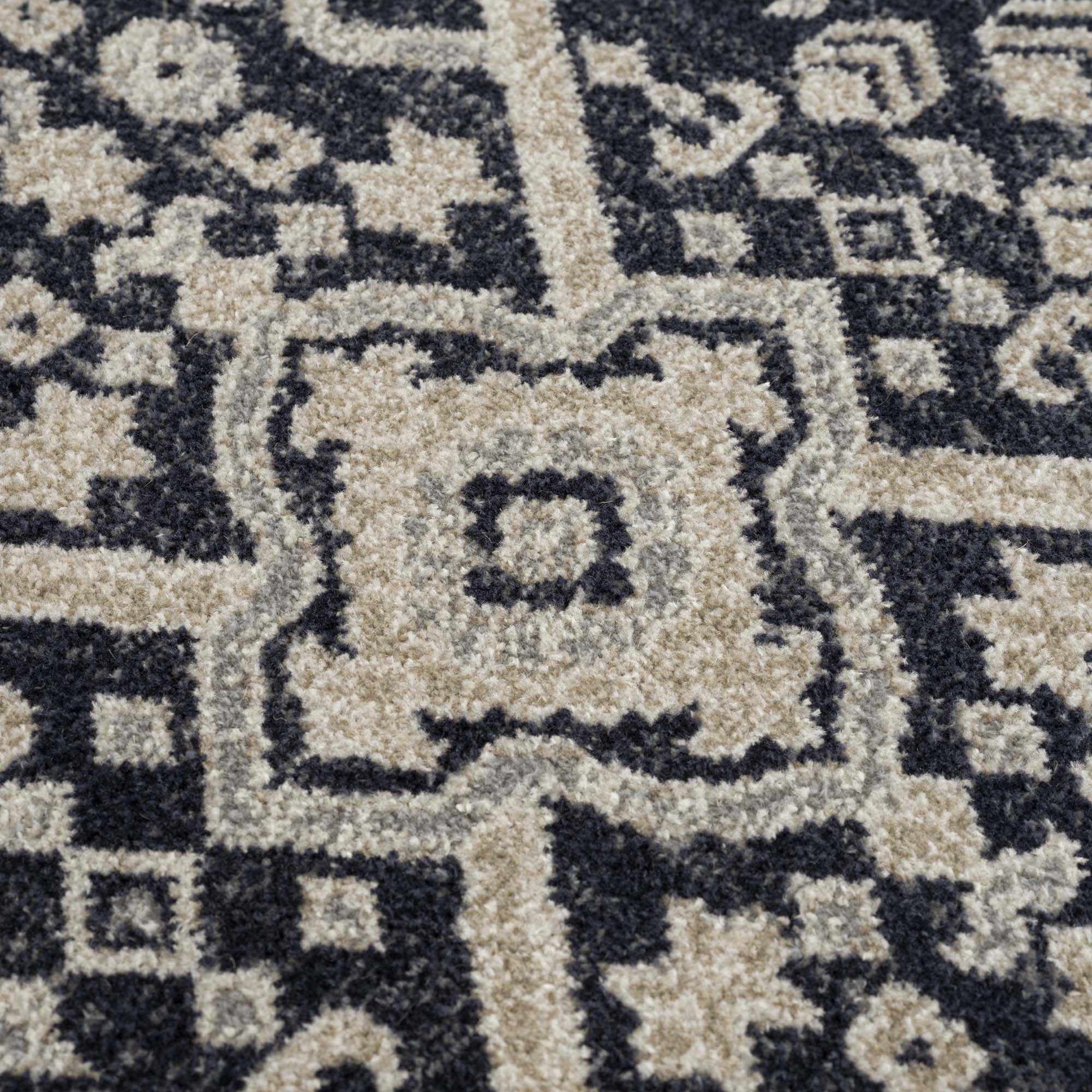Cabacungan Cream & Gray Washable Area Rug - Ornate Home