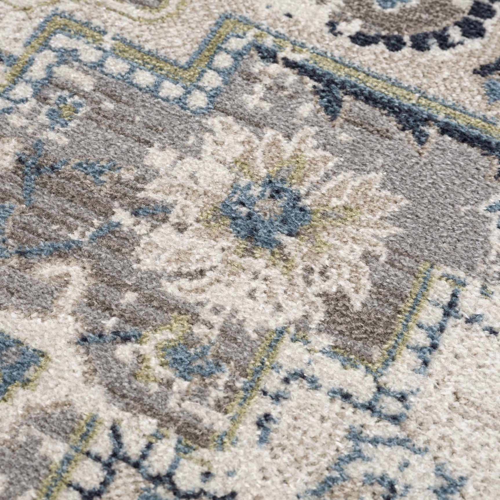 Cabacungan Gray & Blue Washable Area Rug - Ornate Home
