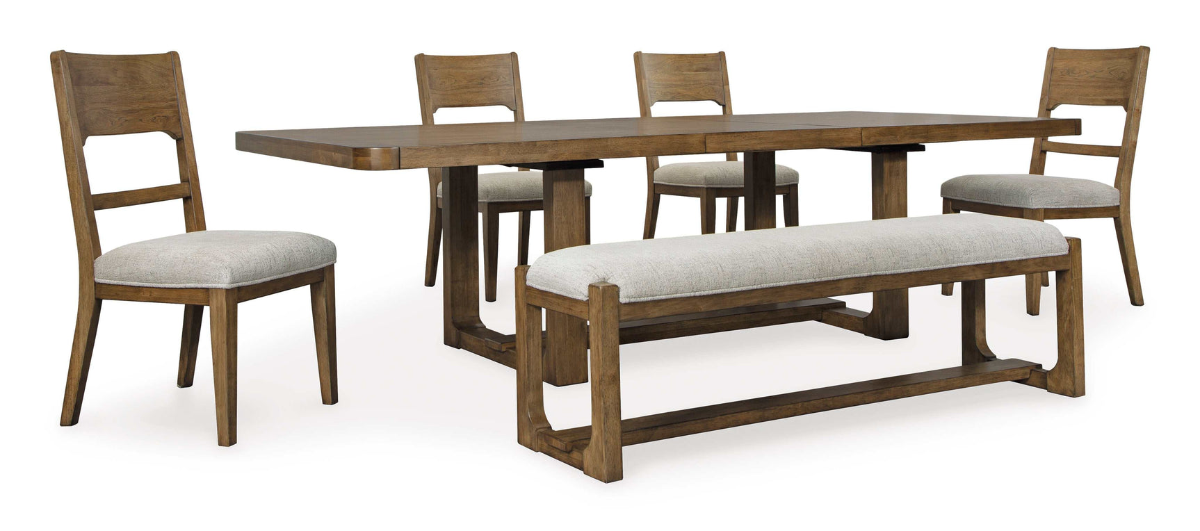 Cabalynn Light Brown Dining Room Set / 6pc (Online Special Price) - Ornate Home