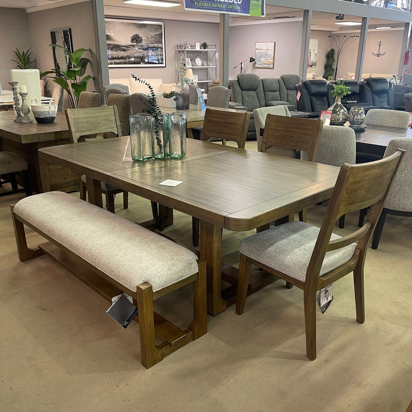 Cabalynn Light Brown Dining Room Set / 6pc (Online Special Price) - Ornate Home