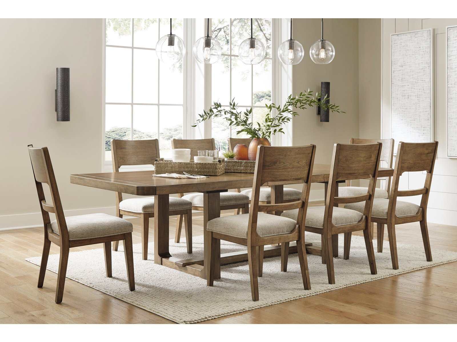 Cabalynn Light Brown Dining Room Set / 9pc (Online Special Price) - Ornate Home