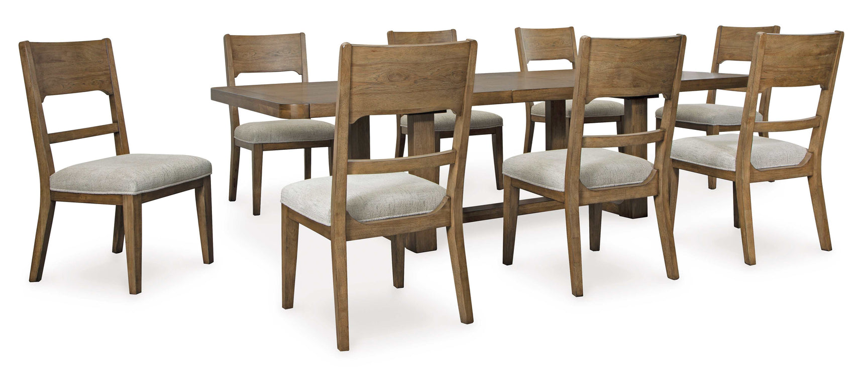 Cabalynn Light Brown Dining Room Set / 9pc (Online Special Price) - Ornate Home