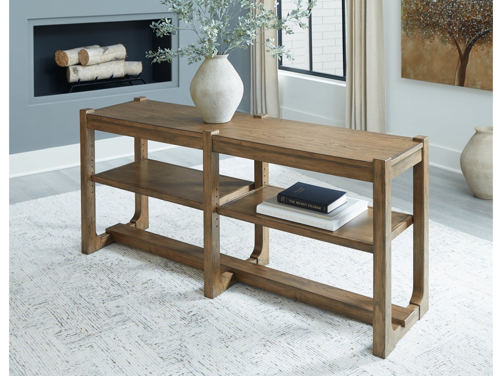 Cabalynn Light Brown Sofa Table (Online Special Price) - Ornate Home