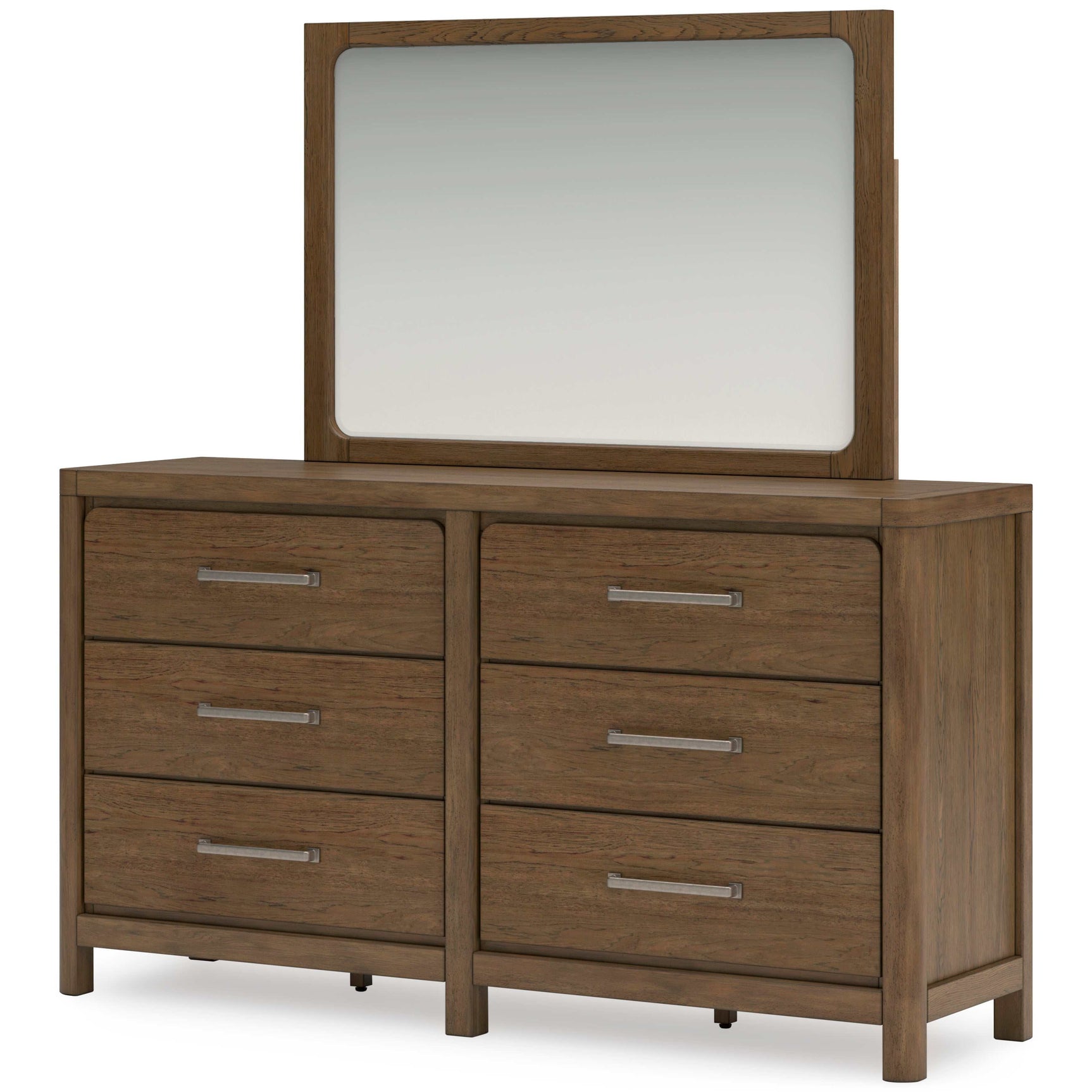 Cabalynn Oatmeal & Light Brown Queen Uph. Bedroom Set / 4pc (Online Special Price) - Ornate Home