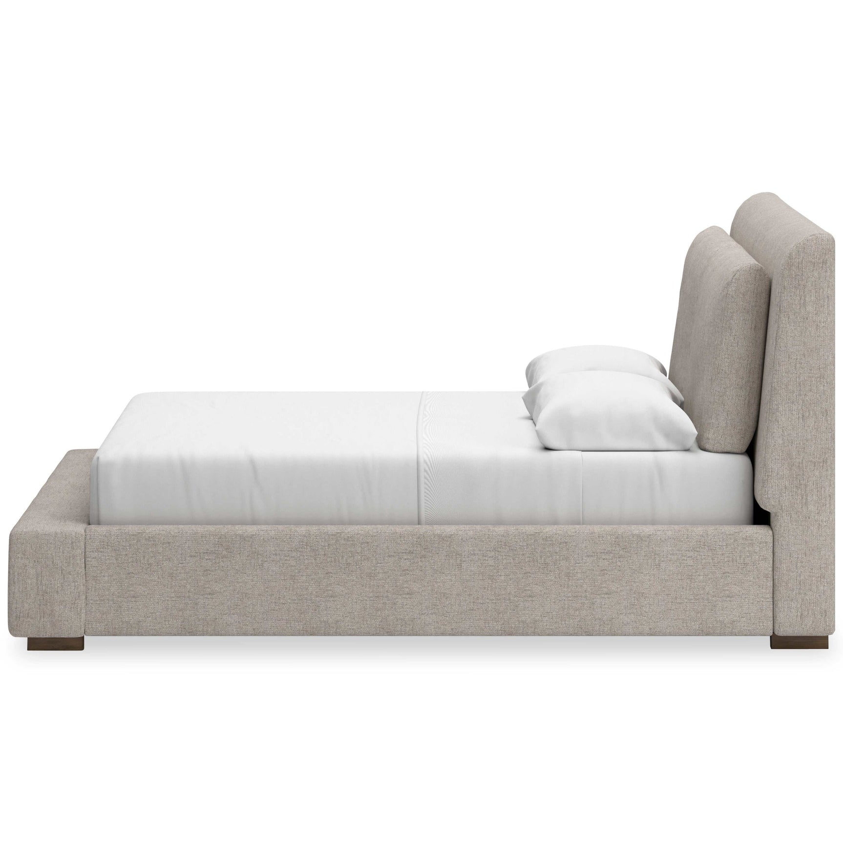 Cabalynn Oatmeal Queen Upholstered Bed (Online Special Price) - Ornate Home