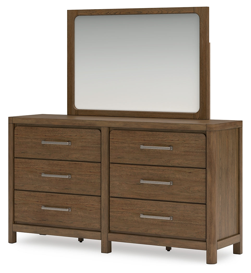 Cabalynn Queen Panel Bedroom Set with Storage, Dresser and Mirror - Ornate Home