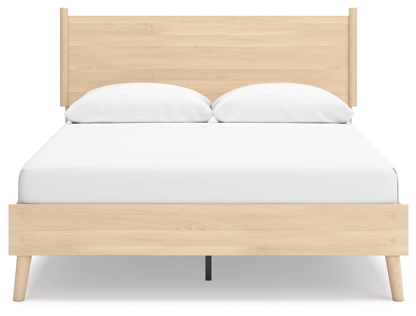 Cabinella Tan Queen Platform Panel Bed (Online Special Price) - Ornate Home