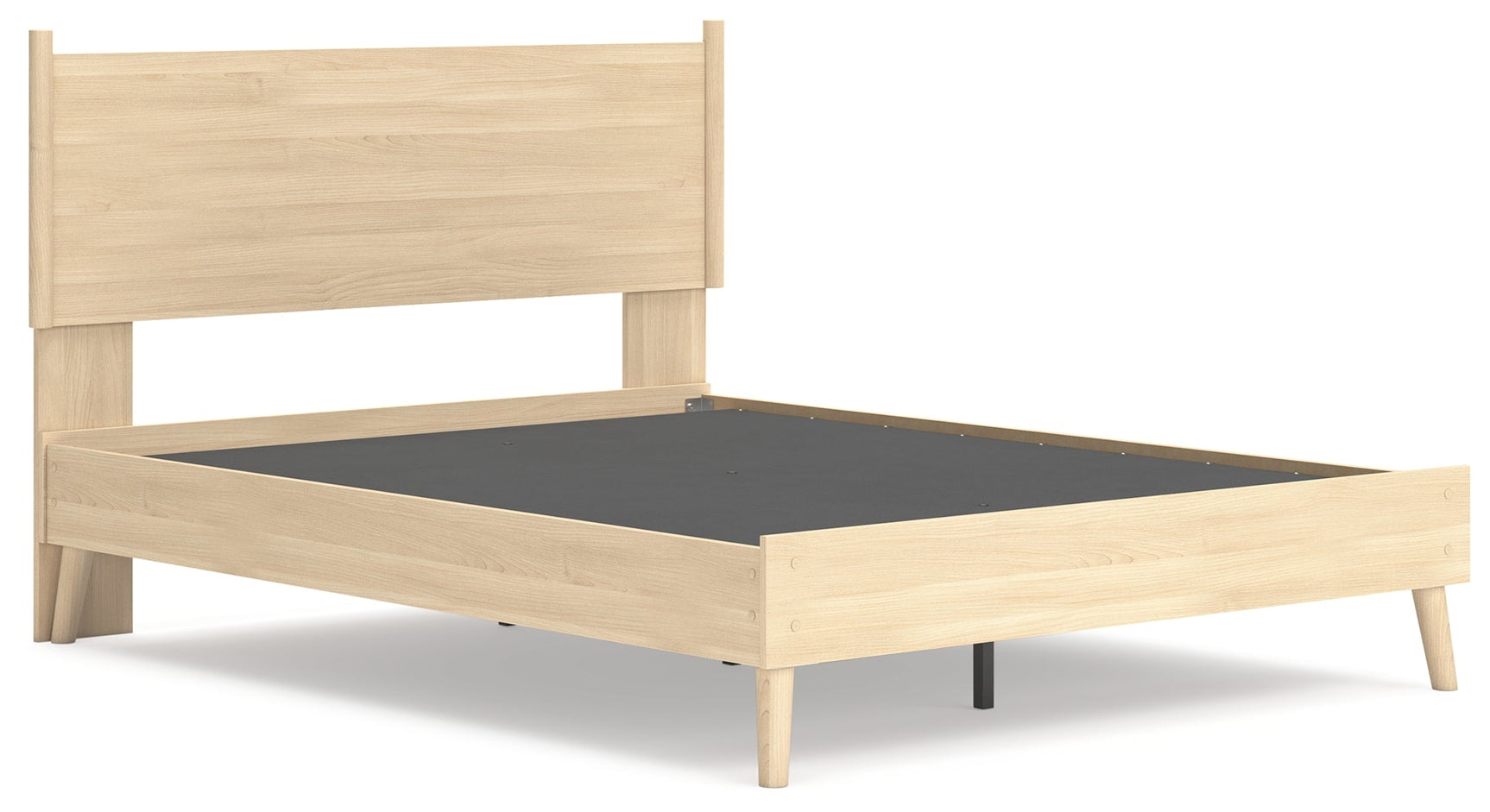 Cabinella Tan Queen Platform Panel Bed (Online Special Price) - Ornate Home