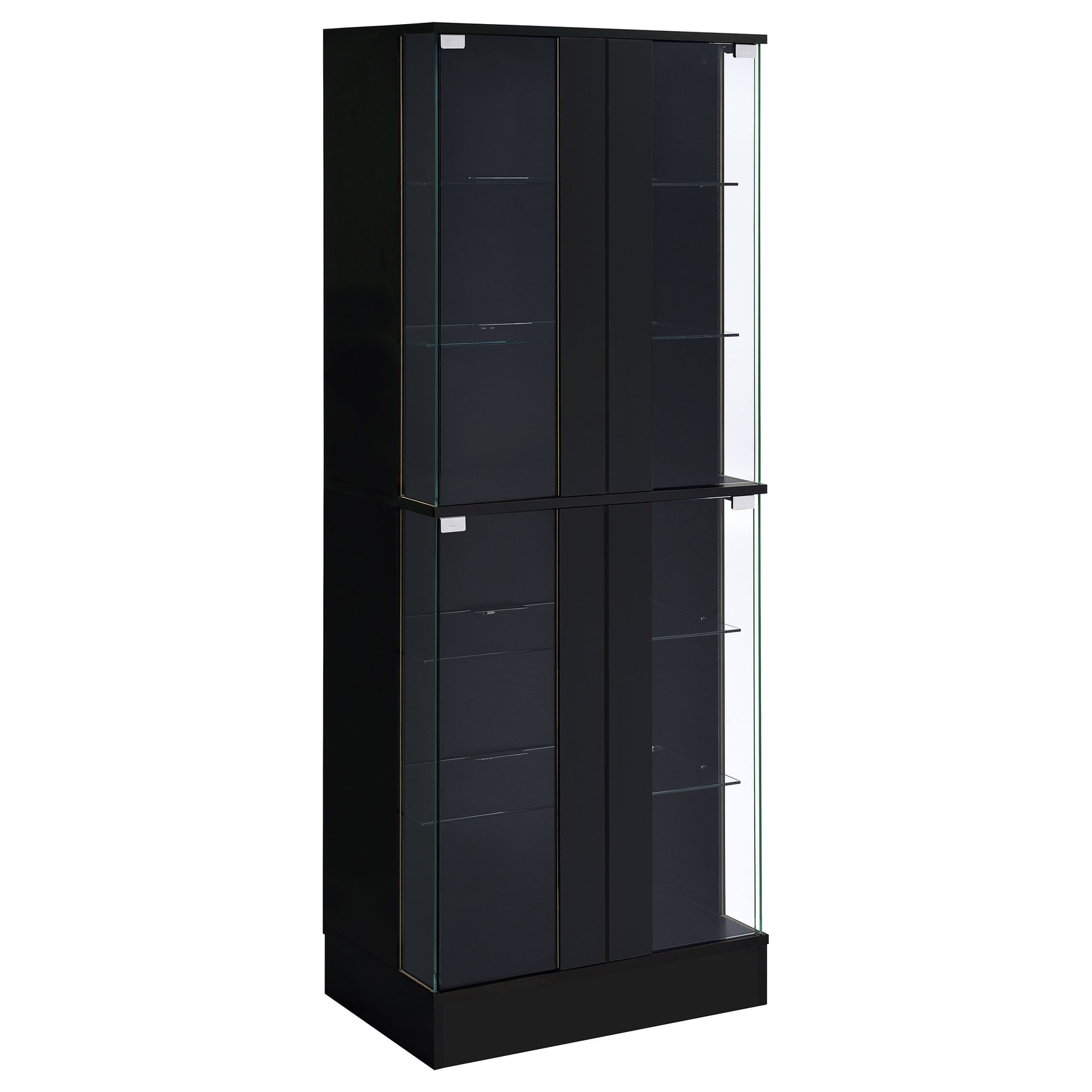 Cabra Black High Gloss Curio Cabinet - Ornate Home