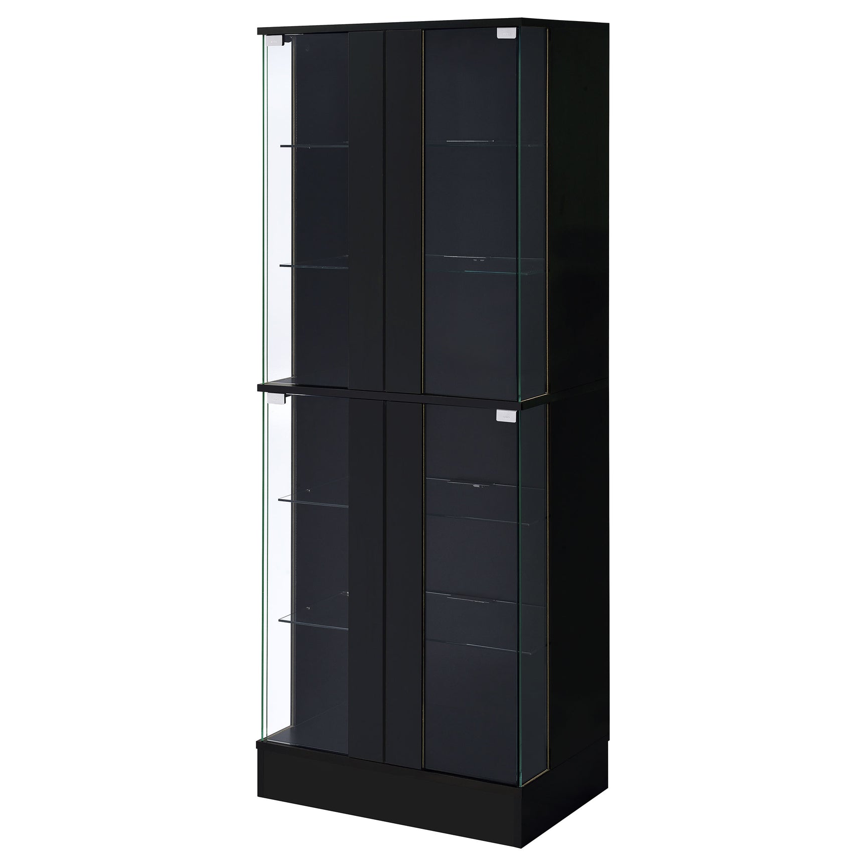 Cabra Black High Gloss Curio Cabinet - Ornate Home