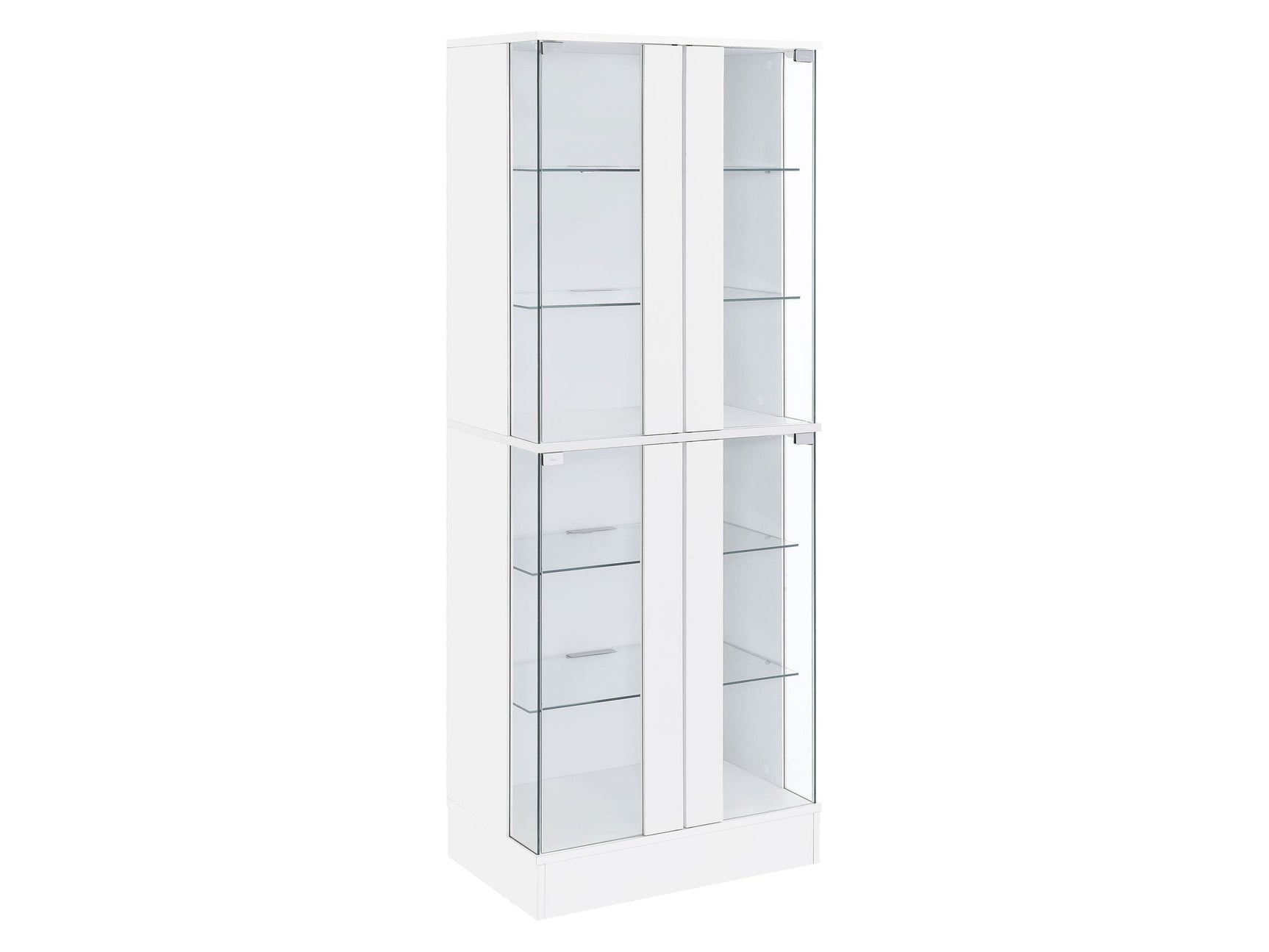 Cabra White High Gloss Curio Cabinet - Ornate Home