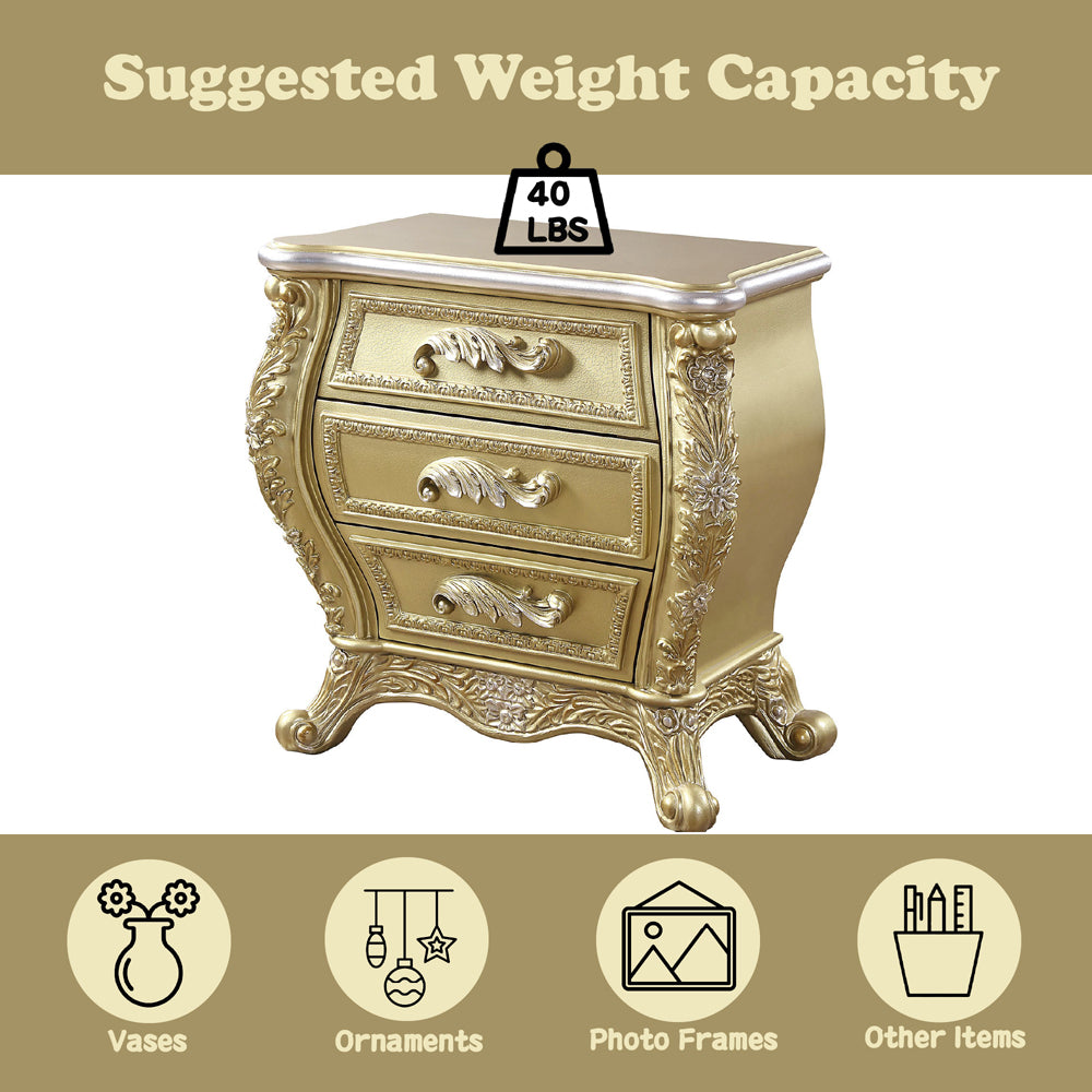 Cabriole Nightstand - Ornate Home