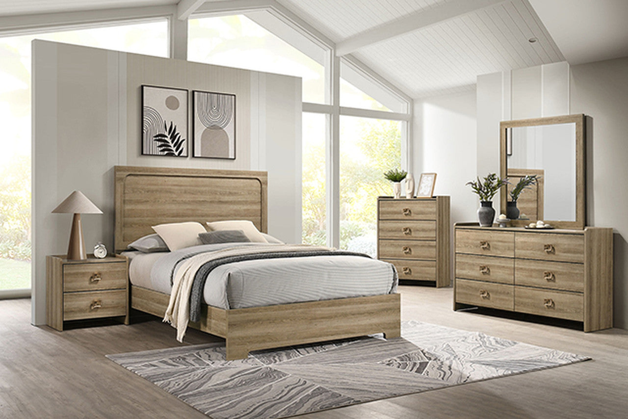 Cadden Dusty Oak E.King Bed - Ornate Home